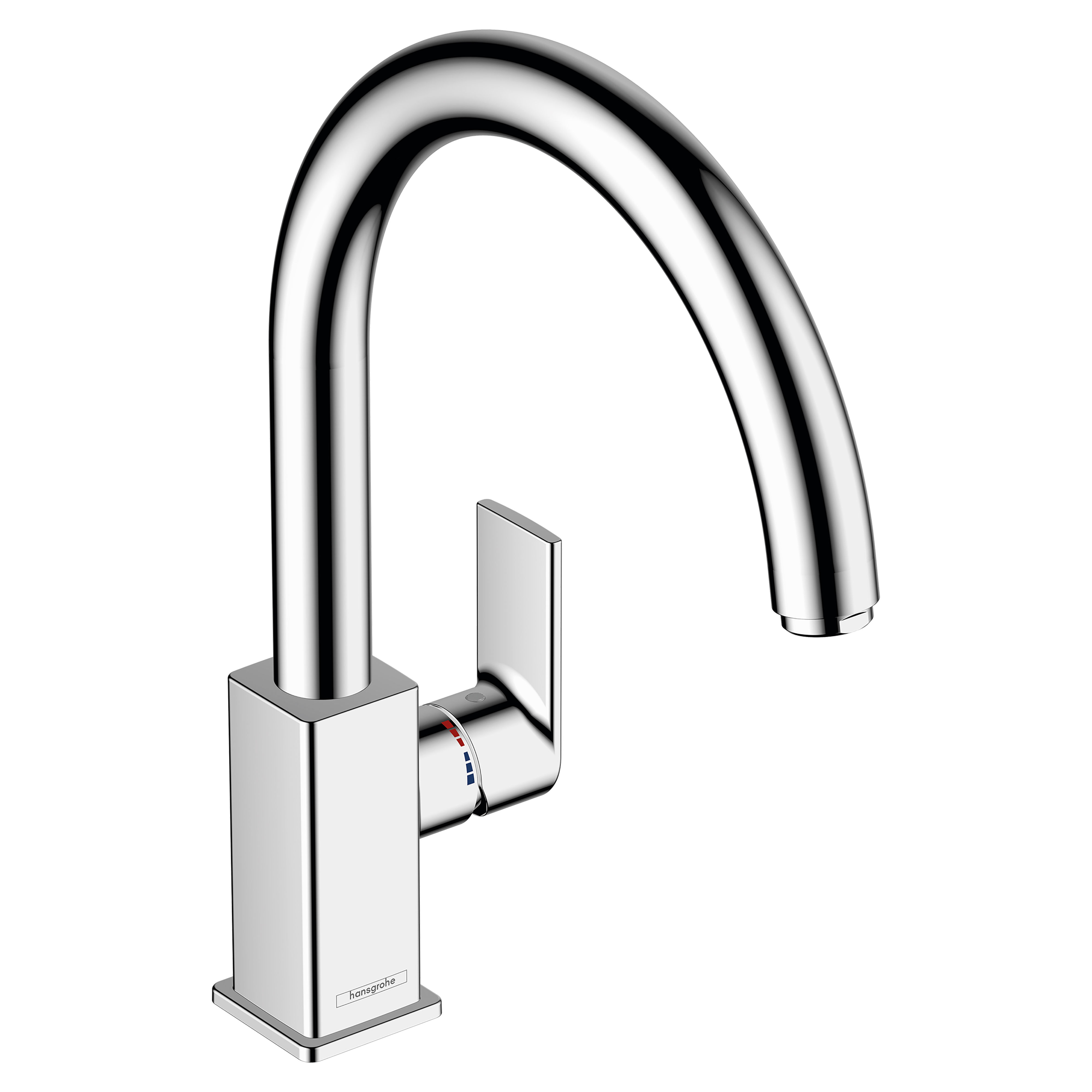 Hansgrohe Vernis Shape 210 M35 Kitchen Mixer Tap with Swivel Spout Chrome - 71871000
