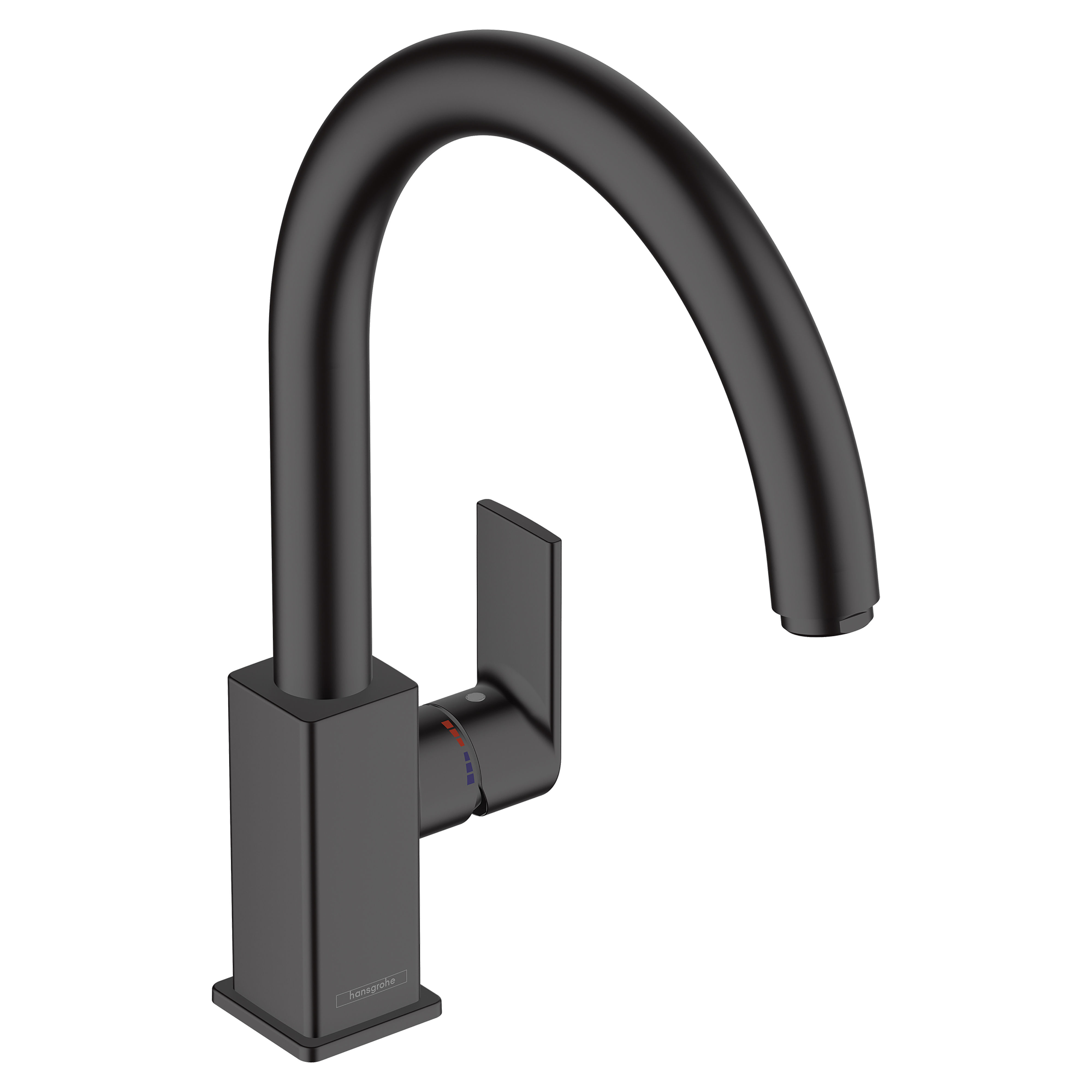 Hansgrohe Vernis Shape 210 M35 Kitchen Mixer Tap with Swivel Spout Matt Black - 71871670