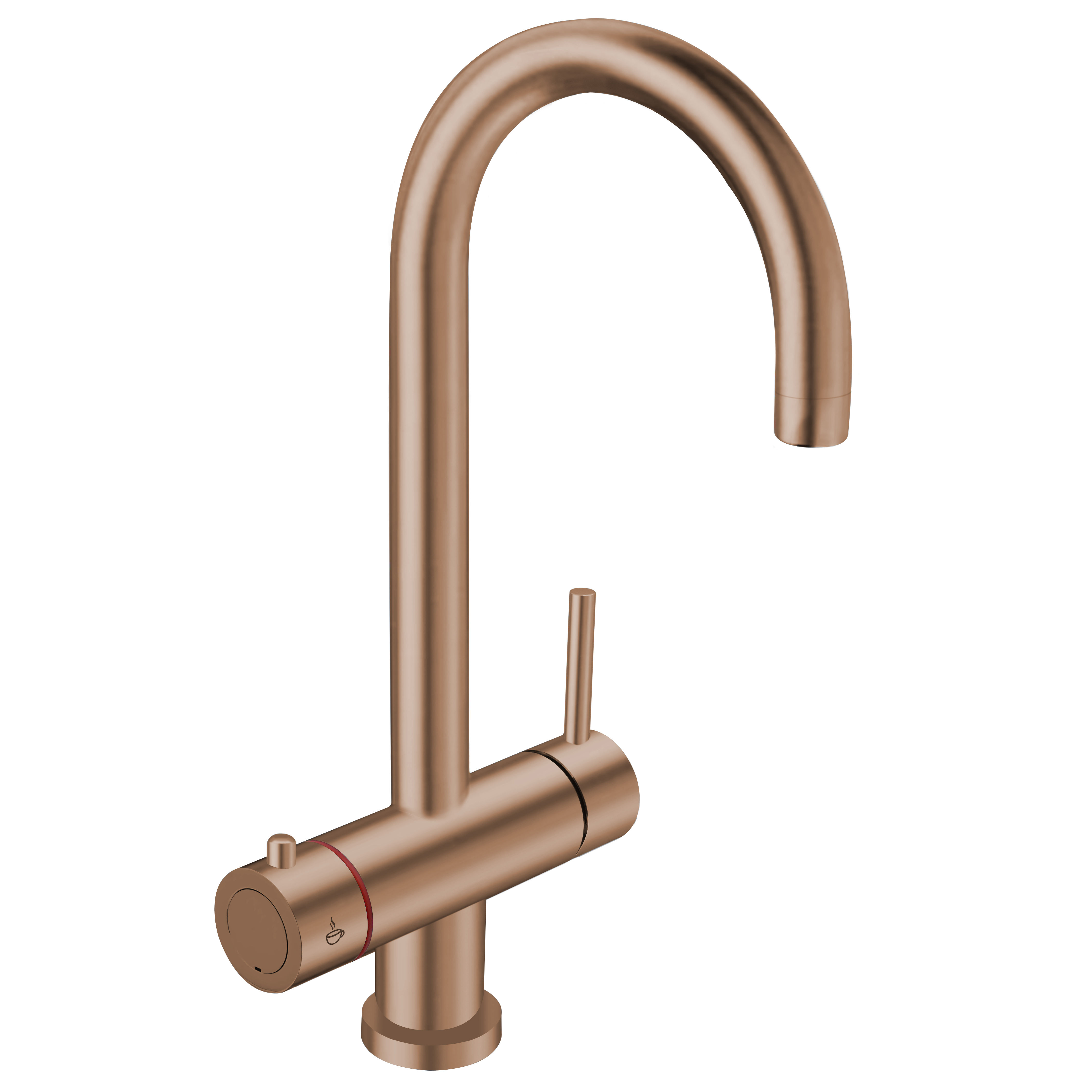 Francis Pegler Instant Hot Water Kitchen Sink Mixer Tap with Boiler and Cold Water Filter Copper - 922217