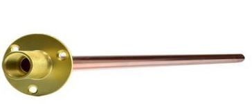 Straight Wall Plate Fixing with 600mm Copper Tail 15mm x 1/2"