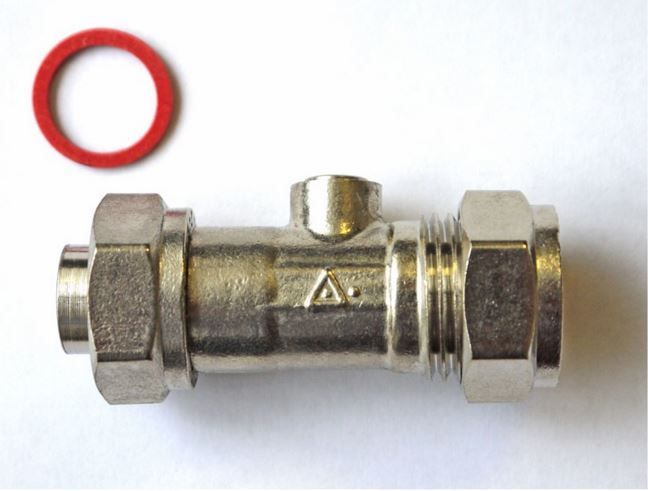 Service Valve Straight Chrome Plated 15mm x 1/2"