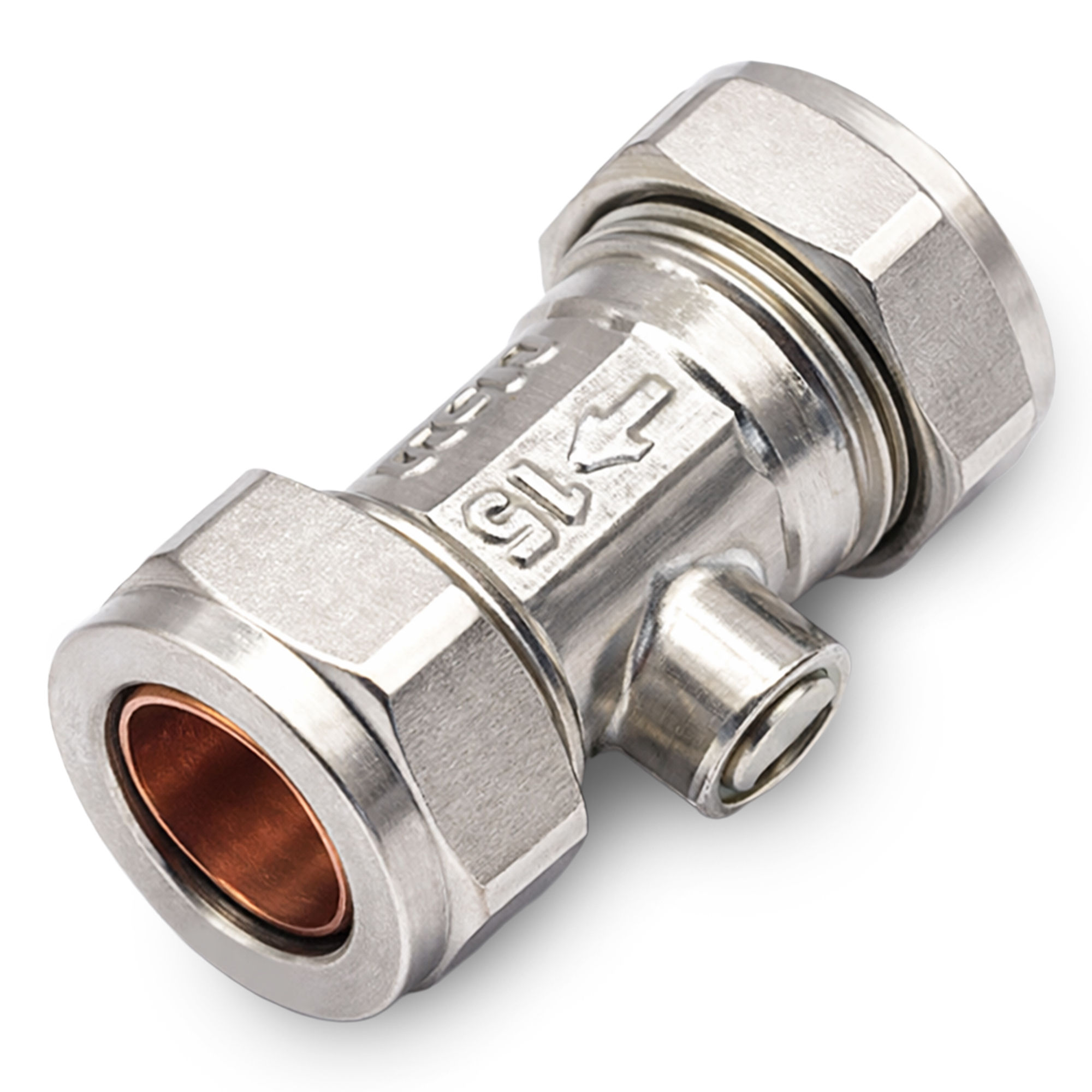 Isolating Valve Chrome Plated 15mm