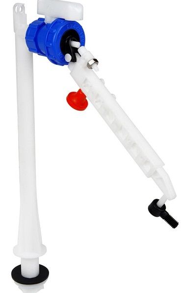 Delchem Plastic Ballvalve Bottom Entry Adjustable Arm