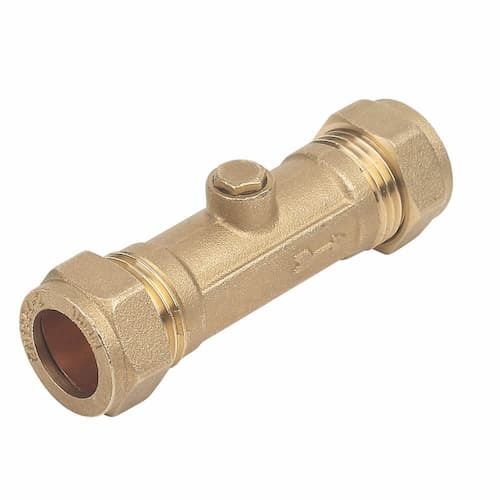 Double Check Valve Brass CxC 28mm