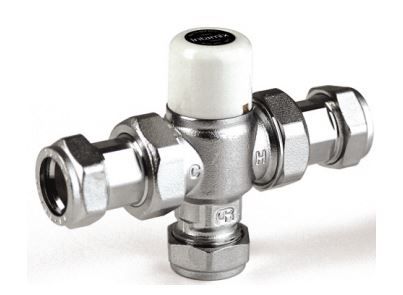Intatec Thermostatic Mixing Valve TMV2/TMV3 with Check Valves 22mm