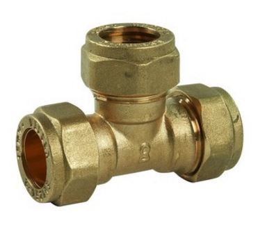 Compression Equal Tee 15mm