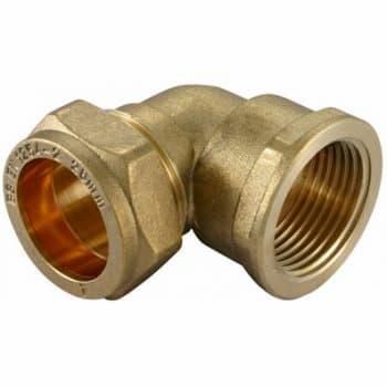 Compression Cu x Female Iron Elbow 28mm x 1"