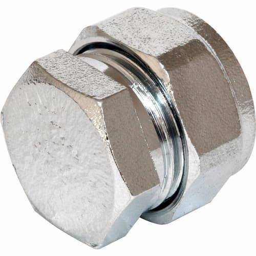 Compression Stop End Chrome 15mm