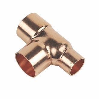 End Feed One End Reduced Tee 28mm x 15mm x 28mm