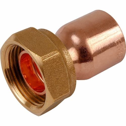 End Feed Straight Tap Connector 15mm x 1/2"
