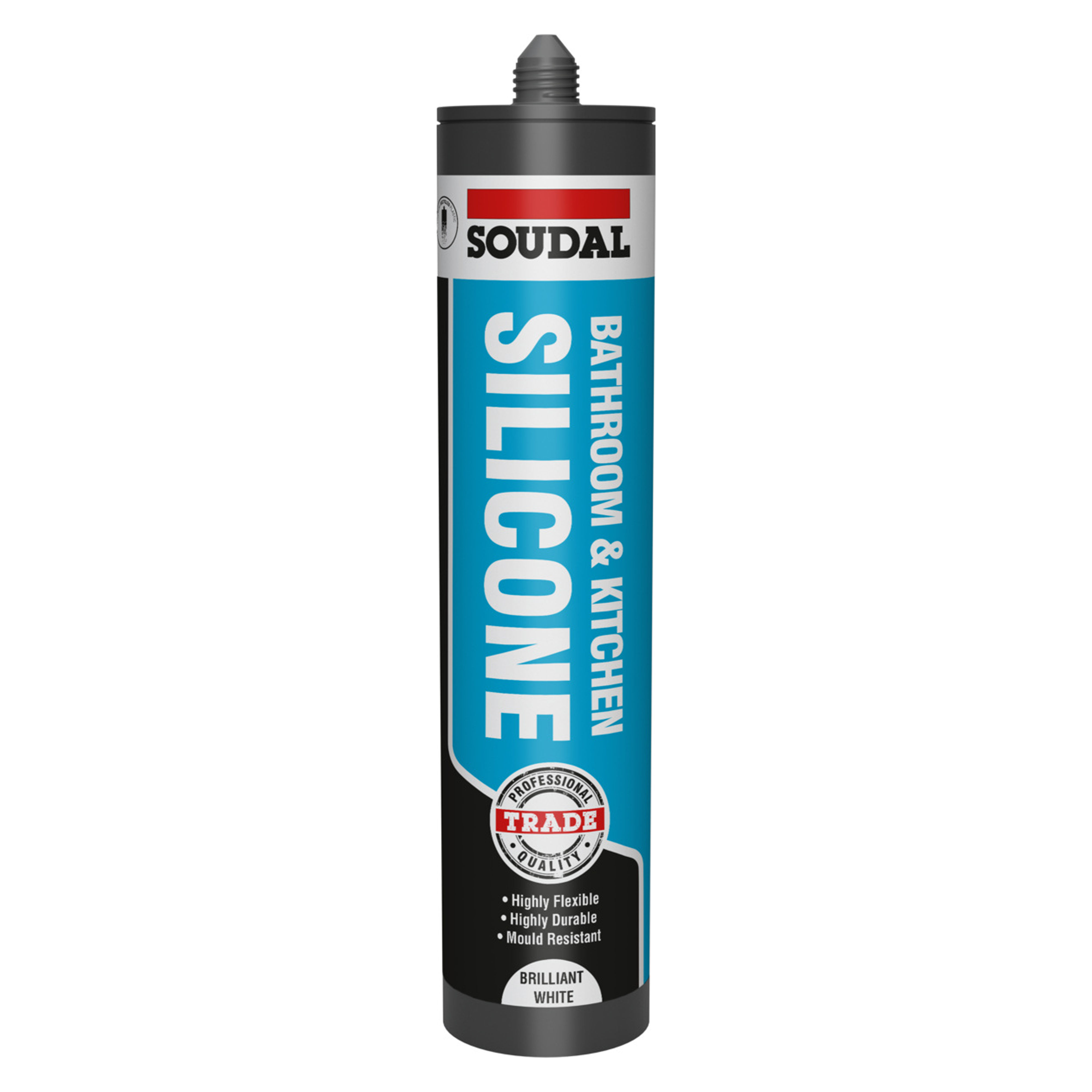 Soudal Trade Bathroom and Kitchen Silicone White 290ml