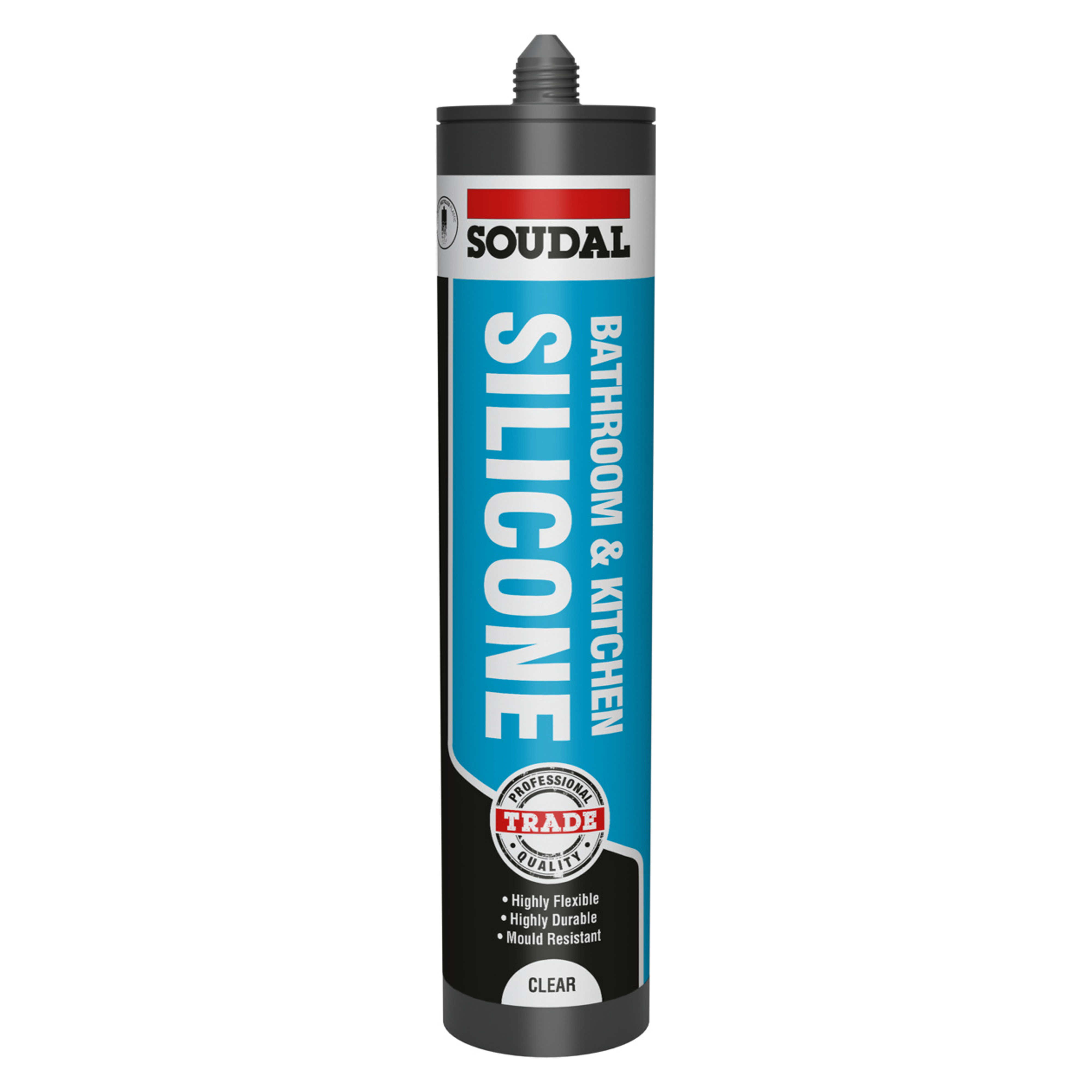 Soudal Trade Bathroom and Kitchen Silicone Clear 290ml