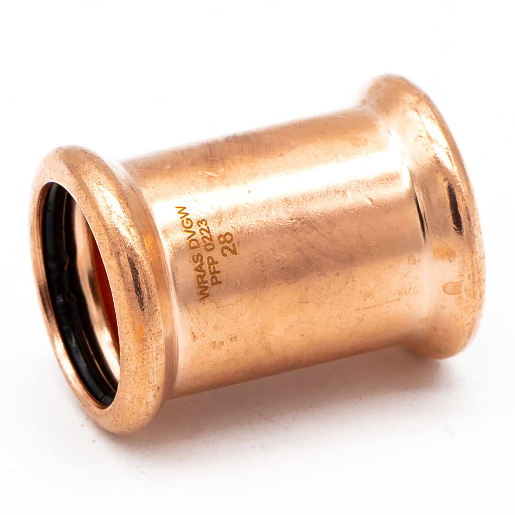Copper Press Fit Slip Coupler 28mm
