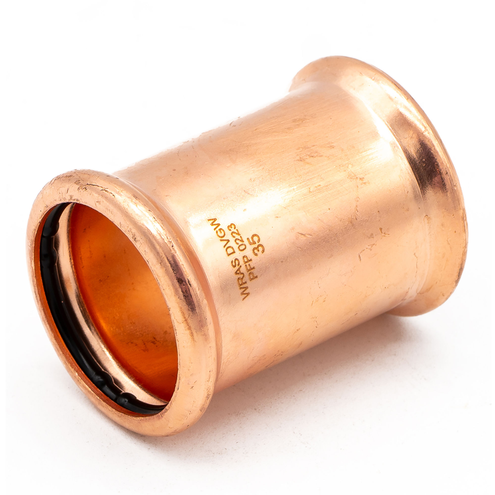 Copper Press Fit Slip Coupler 35mm