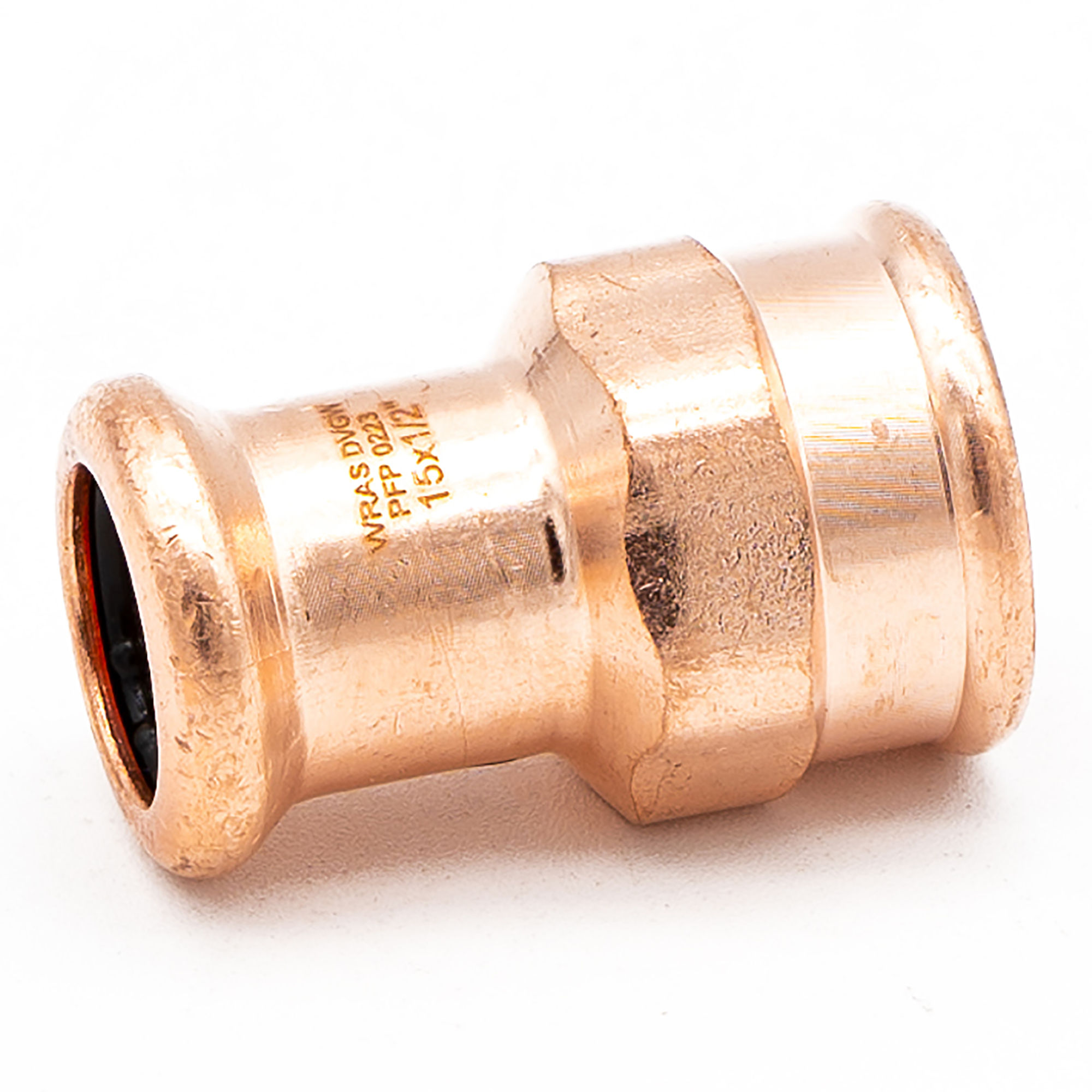 Copper Press Fit Cu x Female Iron Coupler 15mm x 1/2"