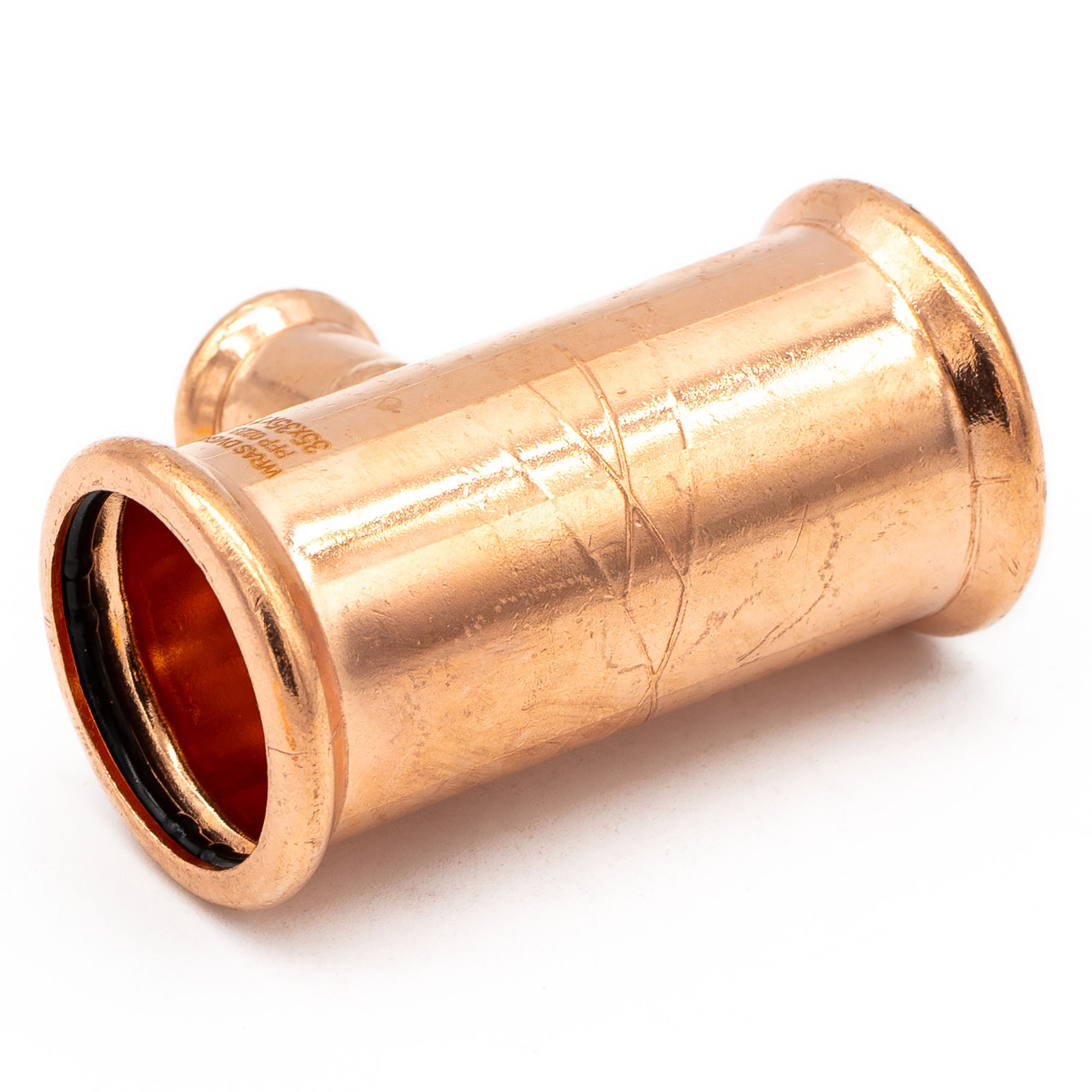 Copper Press Fit Reducing Branch Tee 35mm x 35mm x 15mm