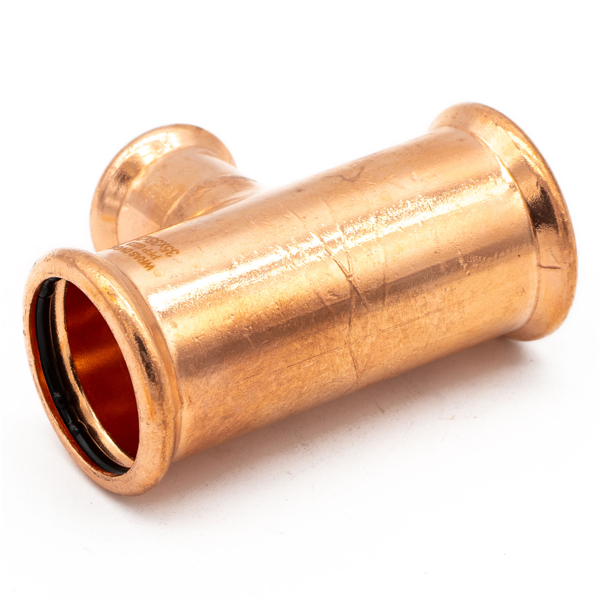 Copper Press Fit Reducing Branch Tee 35mm x 35mm x 22mm