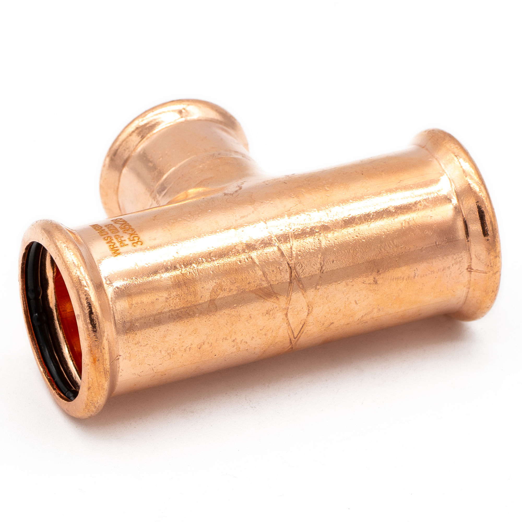 Copper Press Fit Reducing Branch Tee 35mm x 35mm x 28mm