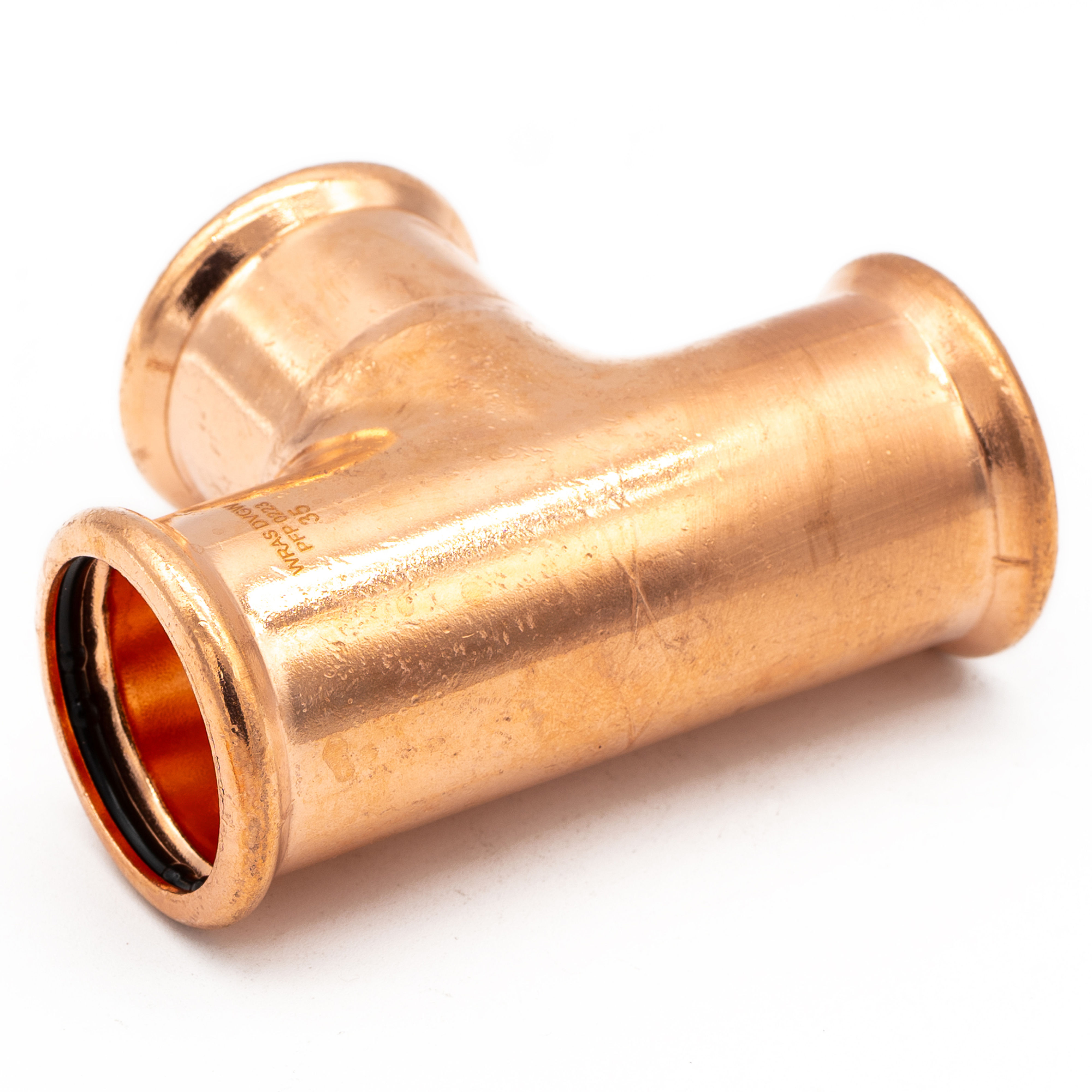 Copper Press Fit Equal Tee 35mm