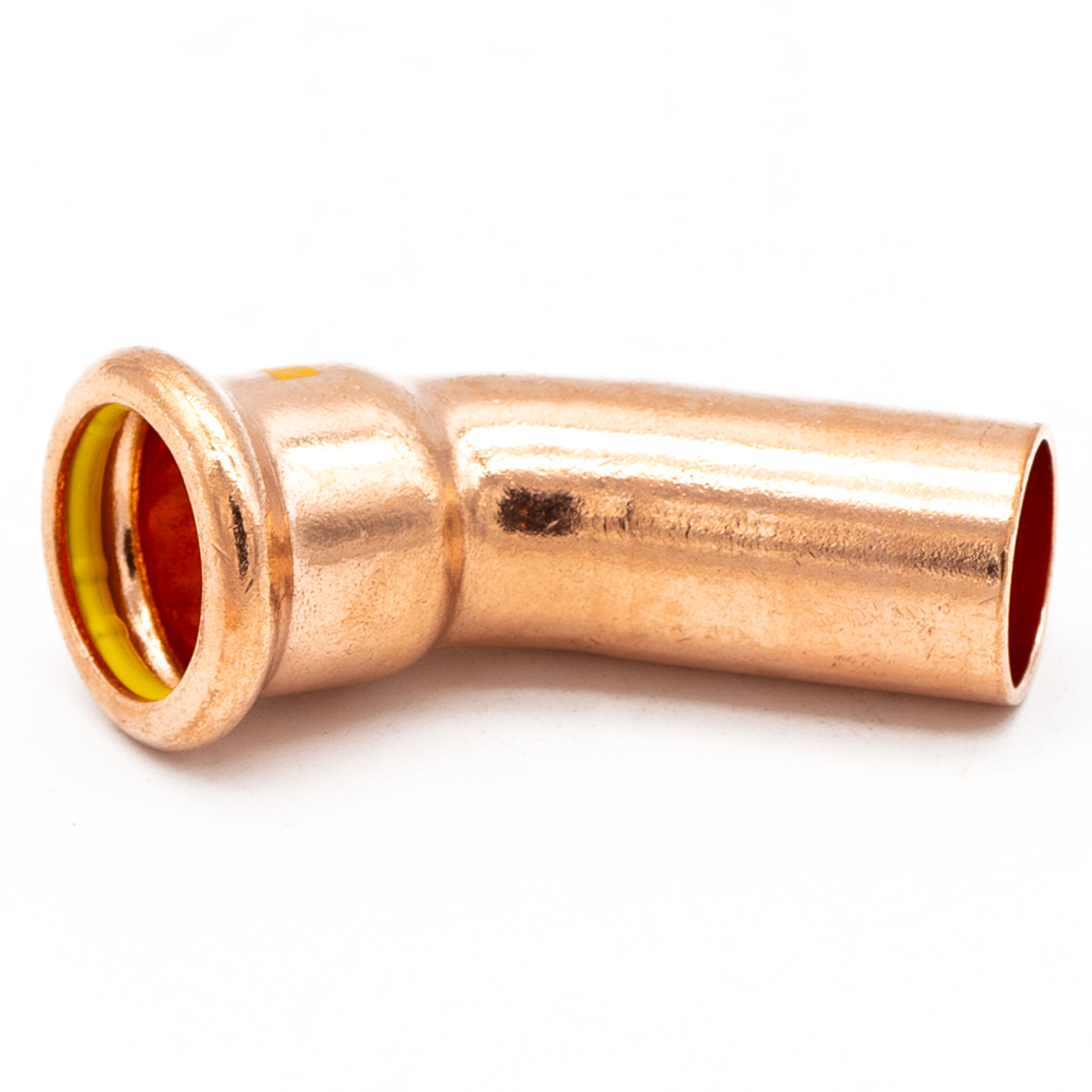Copper Press Fit Gas 45° Obtuse Street Elbow 22mm