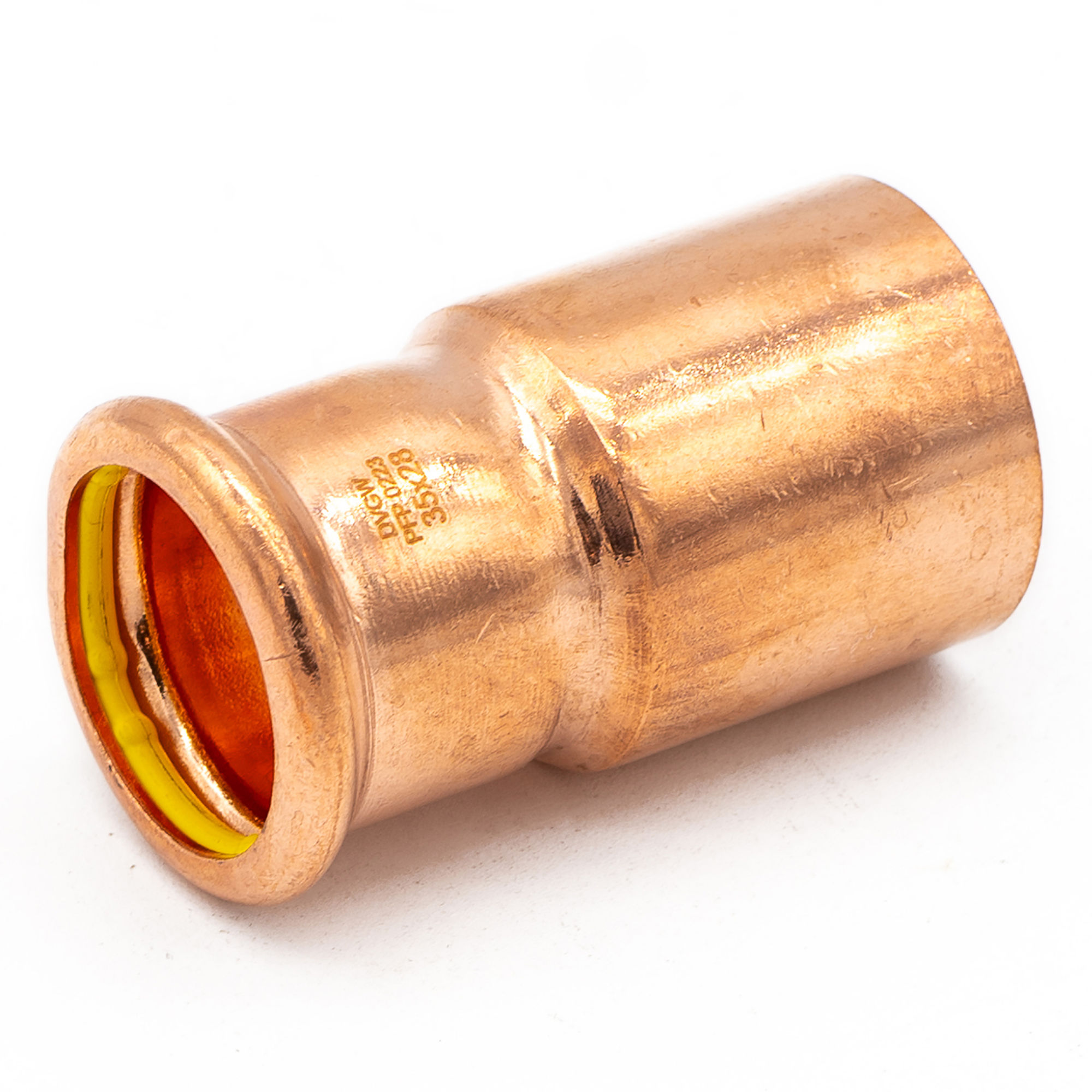 Copper Press Fit Gas Fitting Reducer 35mm x 28mm