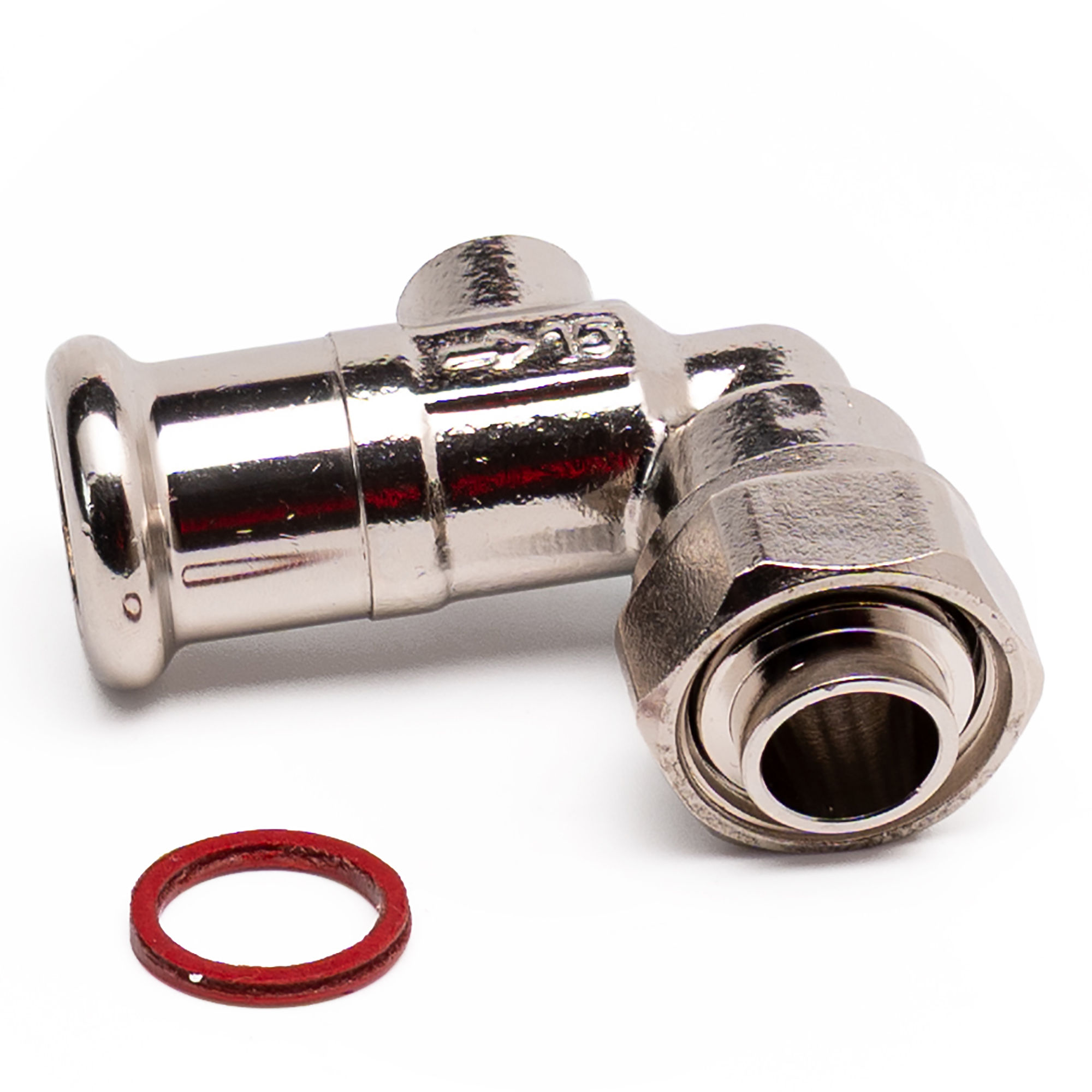 Press Fit Angled Service Valve 15mm x 1/2"
