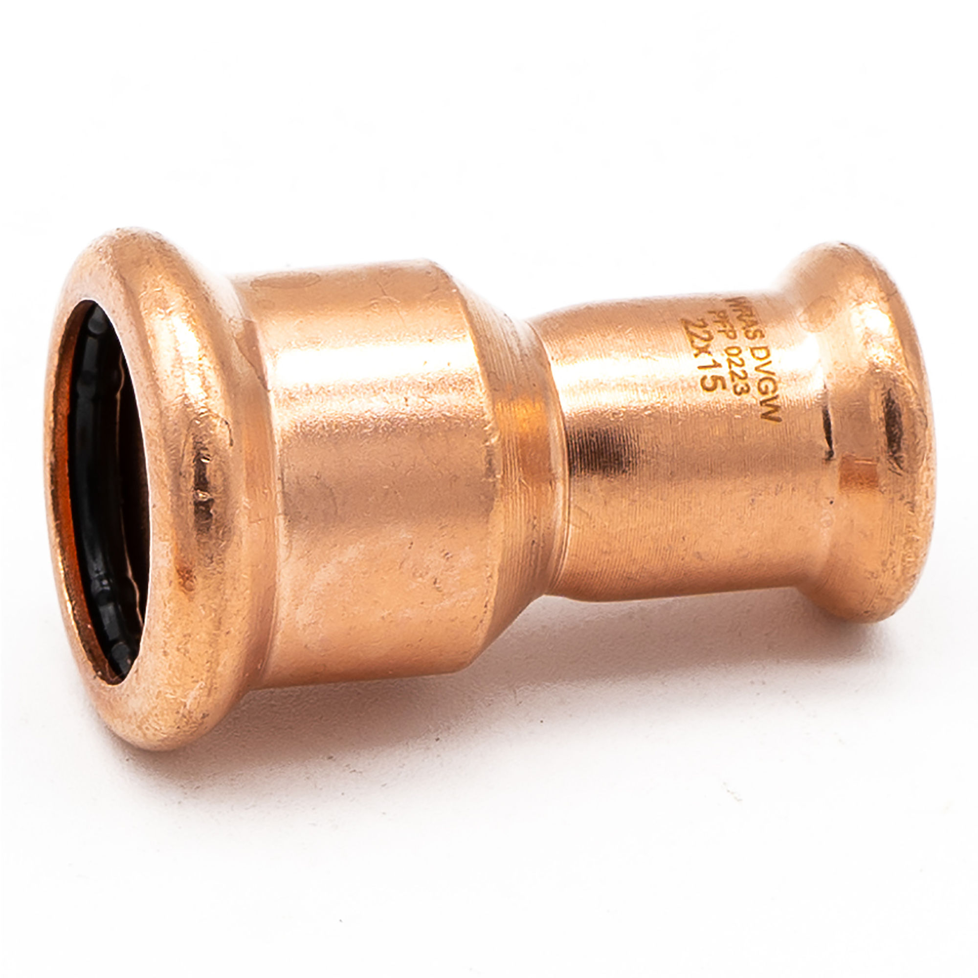Copper Press Fit Reducing Couplers (10 Pack) 22mm x 15mm
