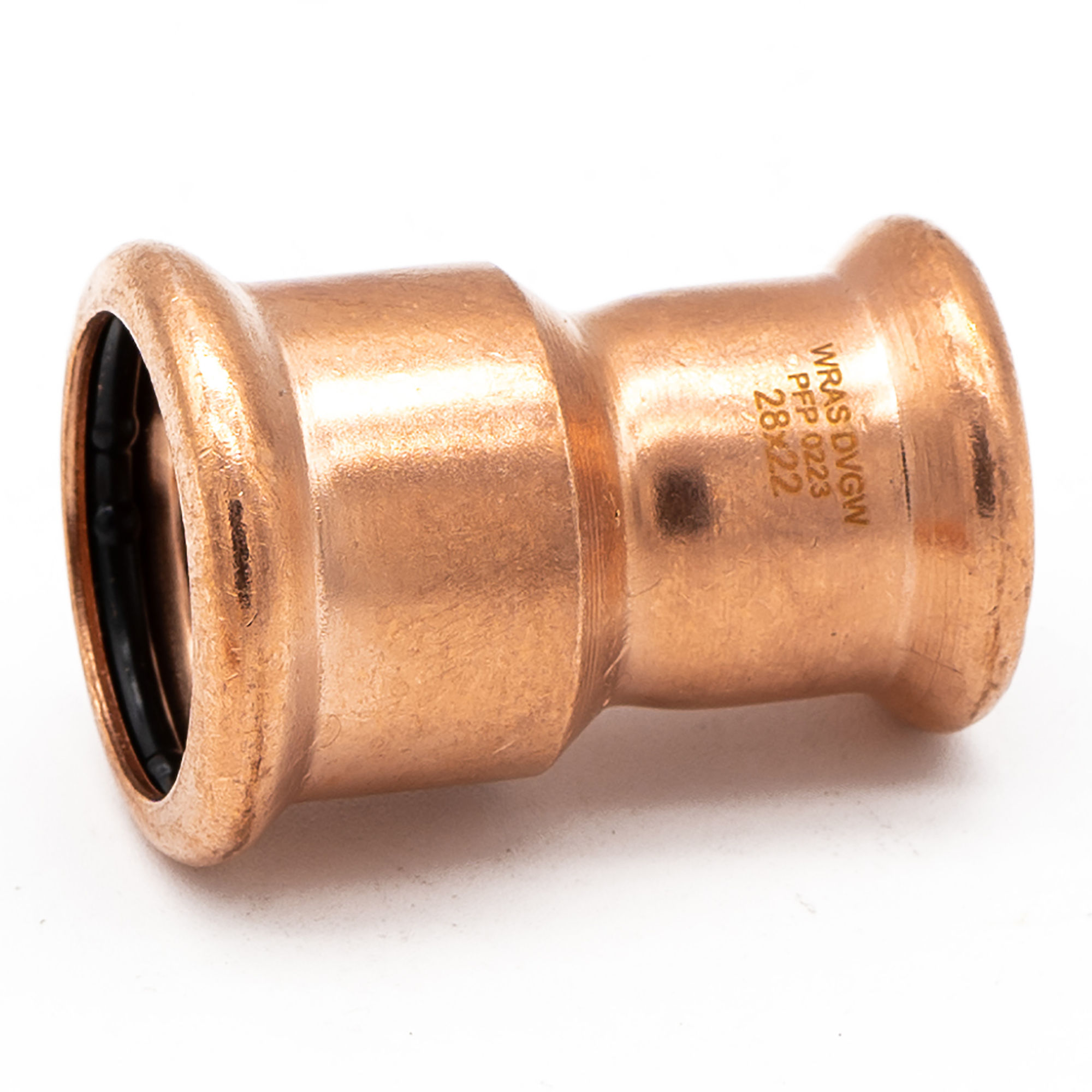 Copper Press Fit Reducing Couplers (5 Pack) 28mm x 22mm