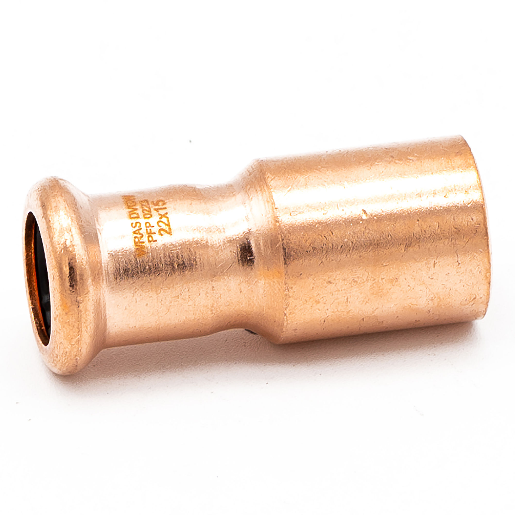 Copper Press Fit Fitting Reducers (10 Pack) 22mm x 15mm
