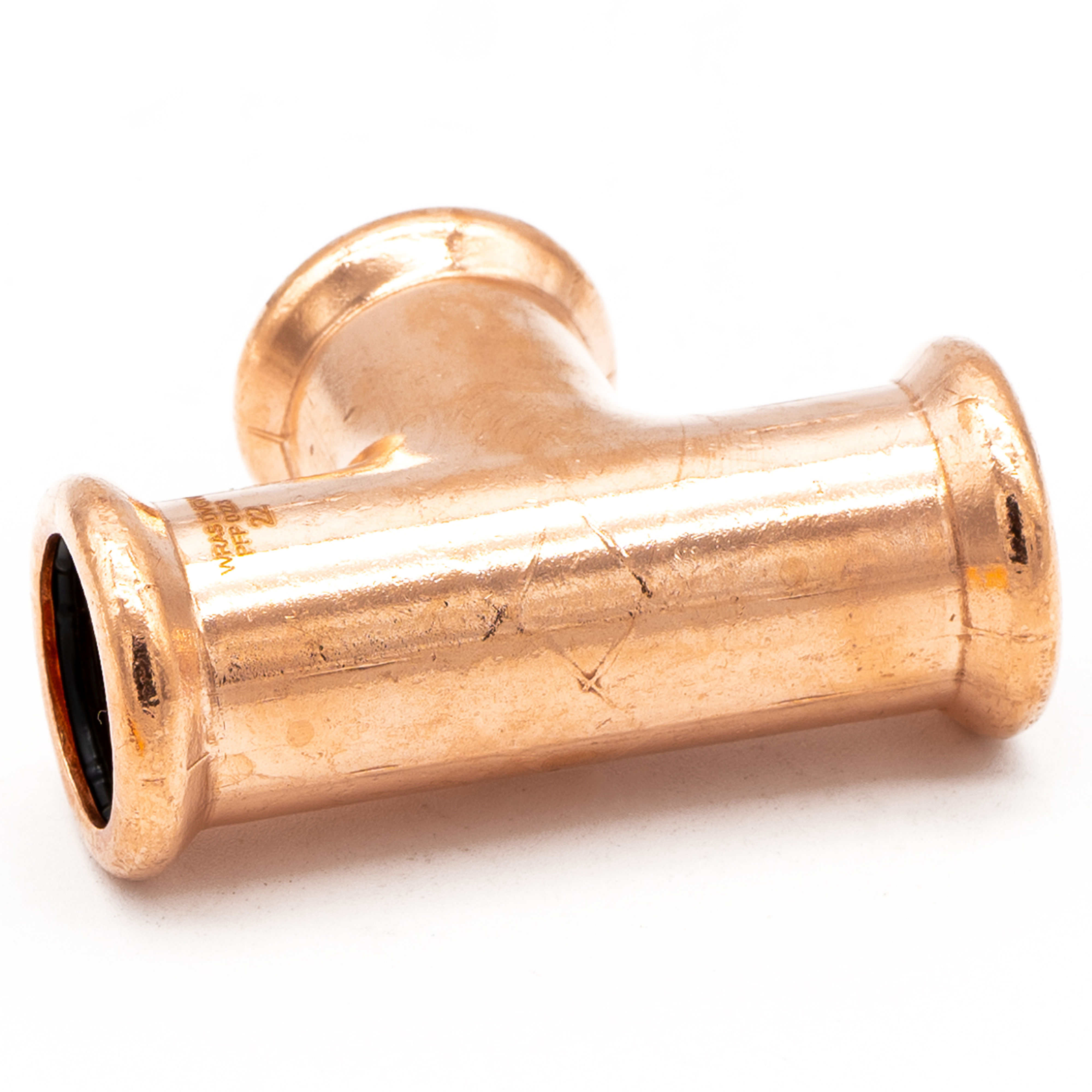 Copper Press Fit Equal Tees (10 Pack) 22mm