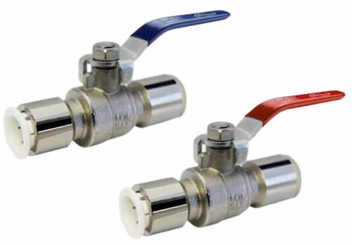 RWC Ball Valve with JG Fittings 22mm - BVAL400210