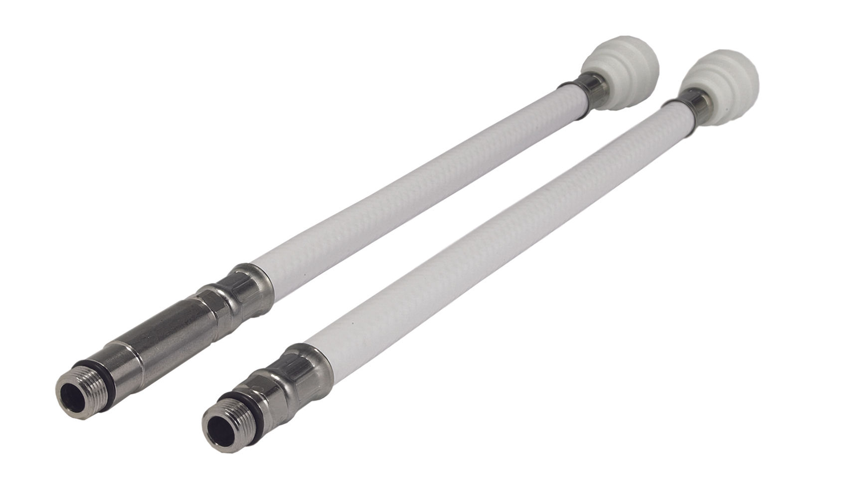 JG Speedfit Flexible PVC Tap Connectors (2 Pack) White 15mm x M10 x 300mm - WFLX28