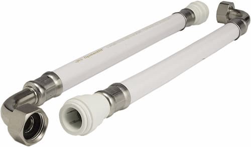 JG Speedfit Flexi Hoses White (2 Pack) 15mm x 1/2" x 300mm - WFLX36