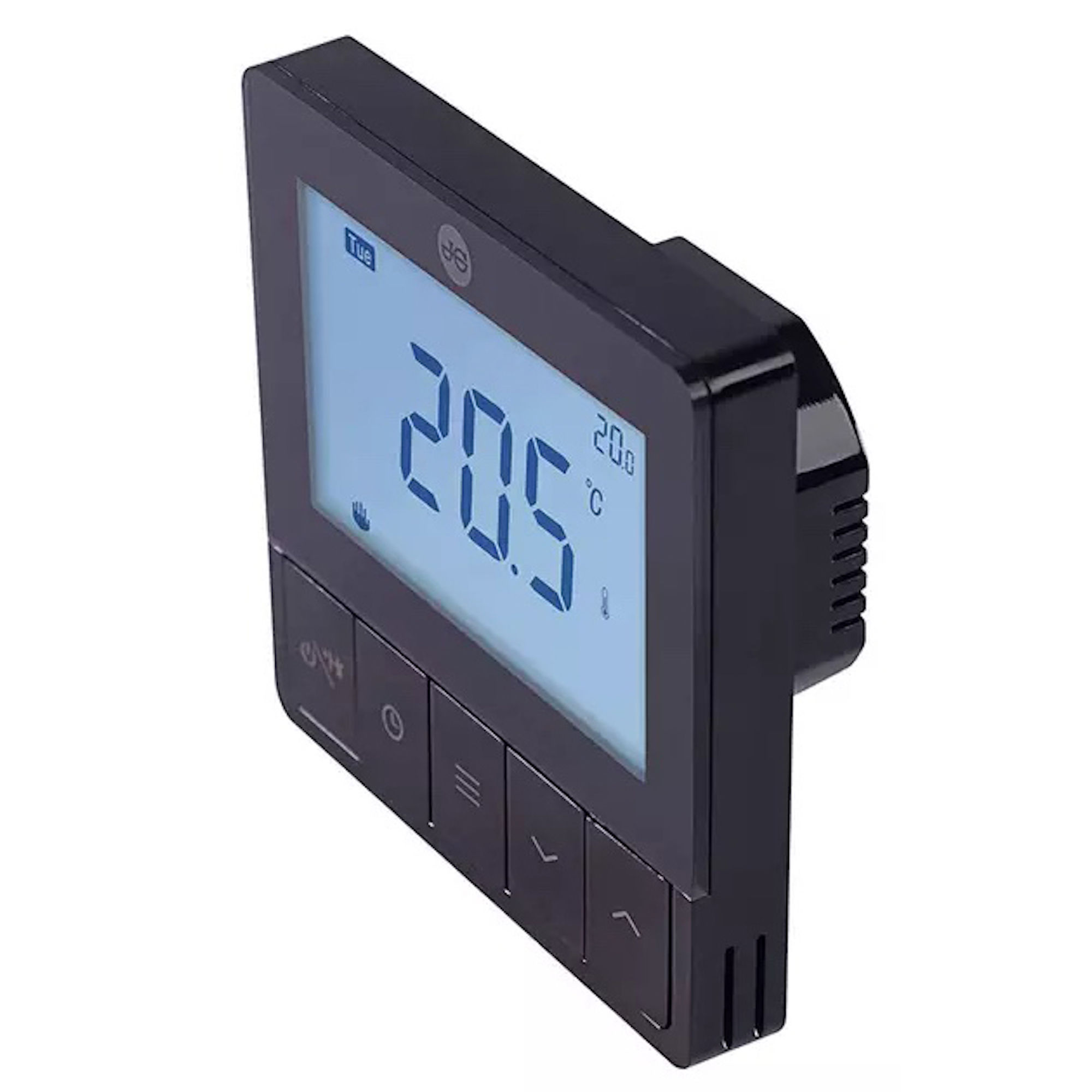 JG Speedfit Wired Programmable Underfloor Heating Thermostat 240V Black - JGSTAT4BL