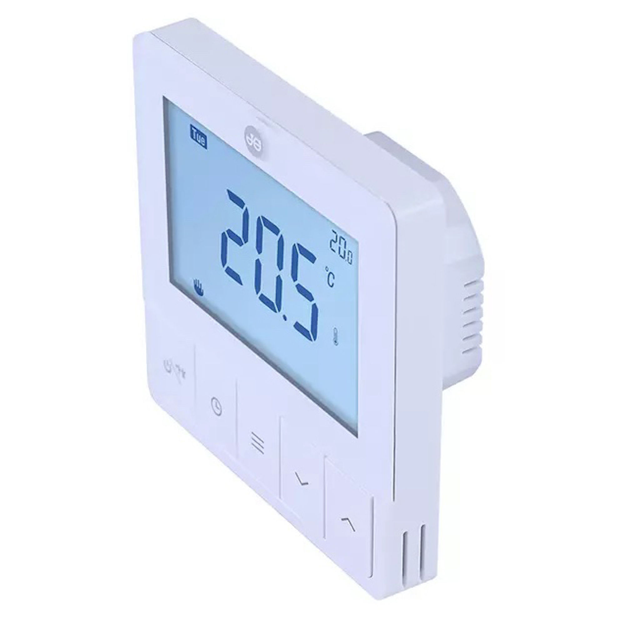 JG Speedfit Wired Programmable Underfloor Heating Thermostat 240V White - JGSTAT4W