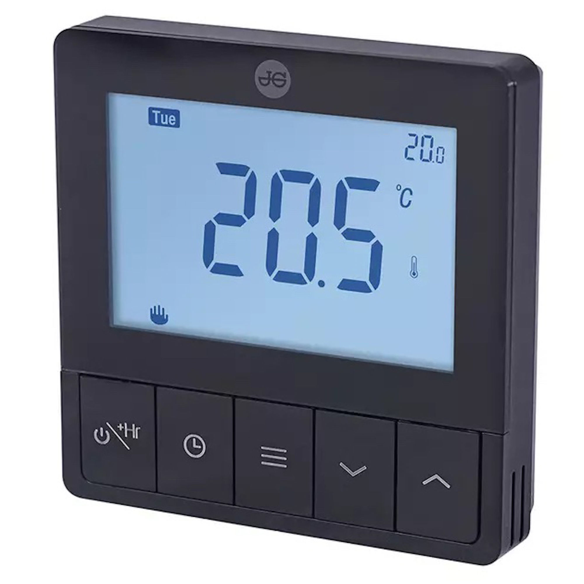 JG Speedfit Battery RF Programmable Thermostat for Underfloor Heating Black - JGSTATRF4BBL