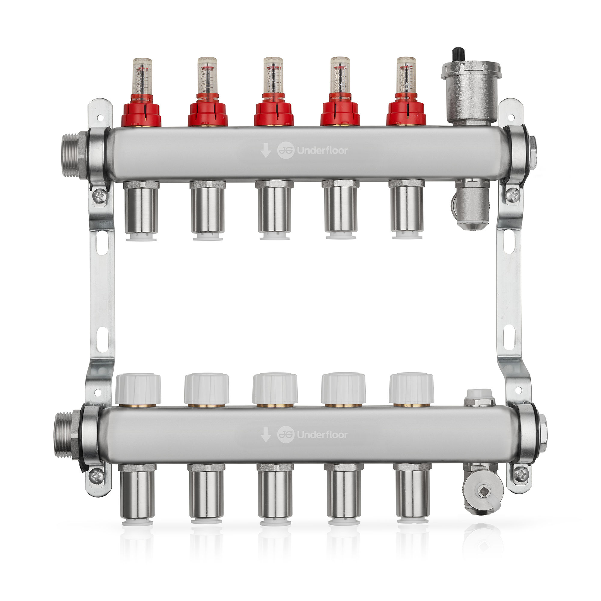 JG Speedfit Underfloor Heating Manifold 2-12 Port (15mm Connections) JGUFHMAN