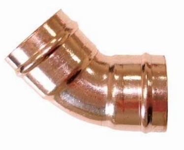 Solder Ring 45° Elbow 28mm