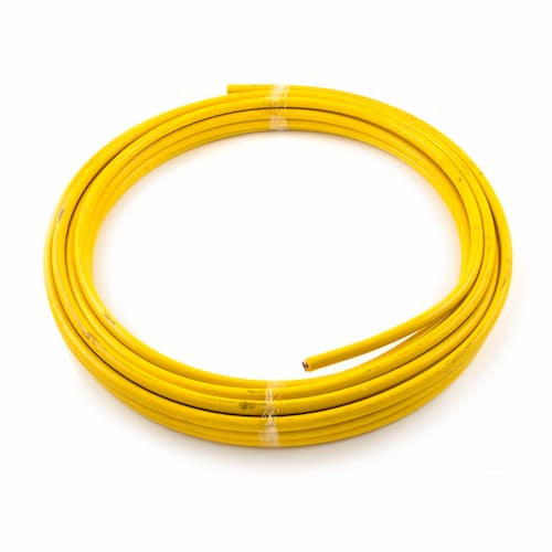 Yellow PVC Coated Table Y Copper Tube Coil 15mm x 25m