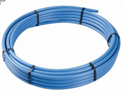 25mm MDPE Water Service Pipe Blue 150m Coil