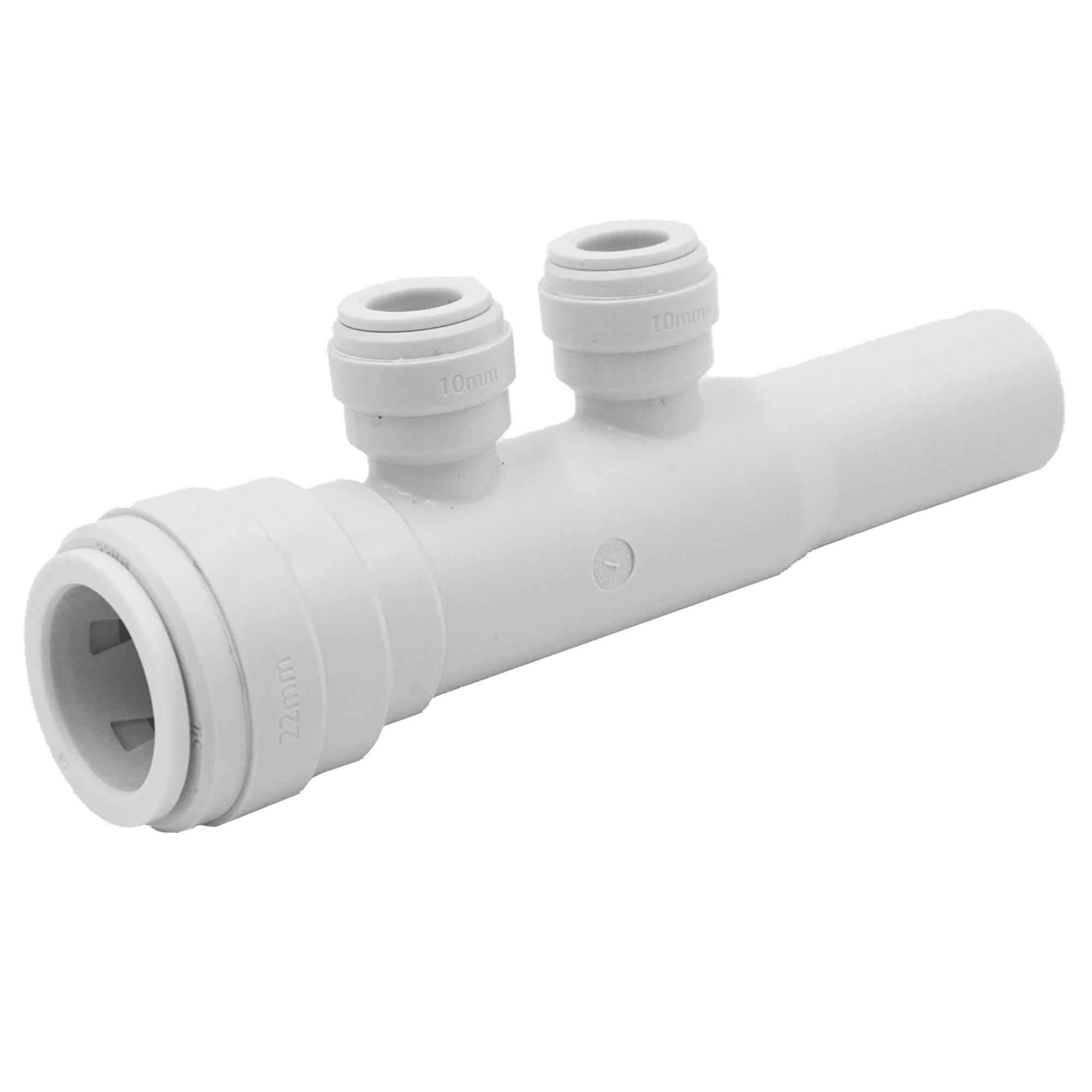 Twistloc Plastic Push-Fit Two Port Manifold