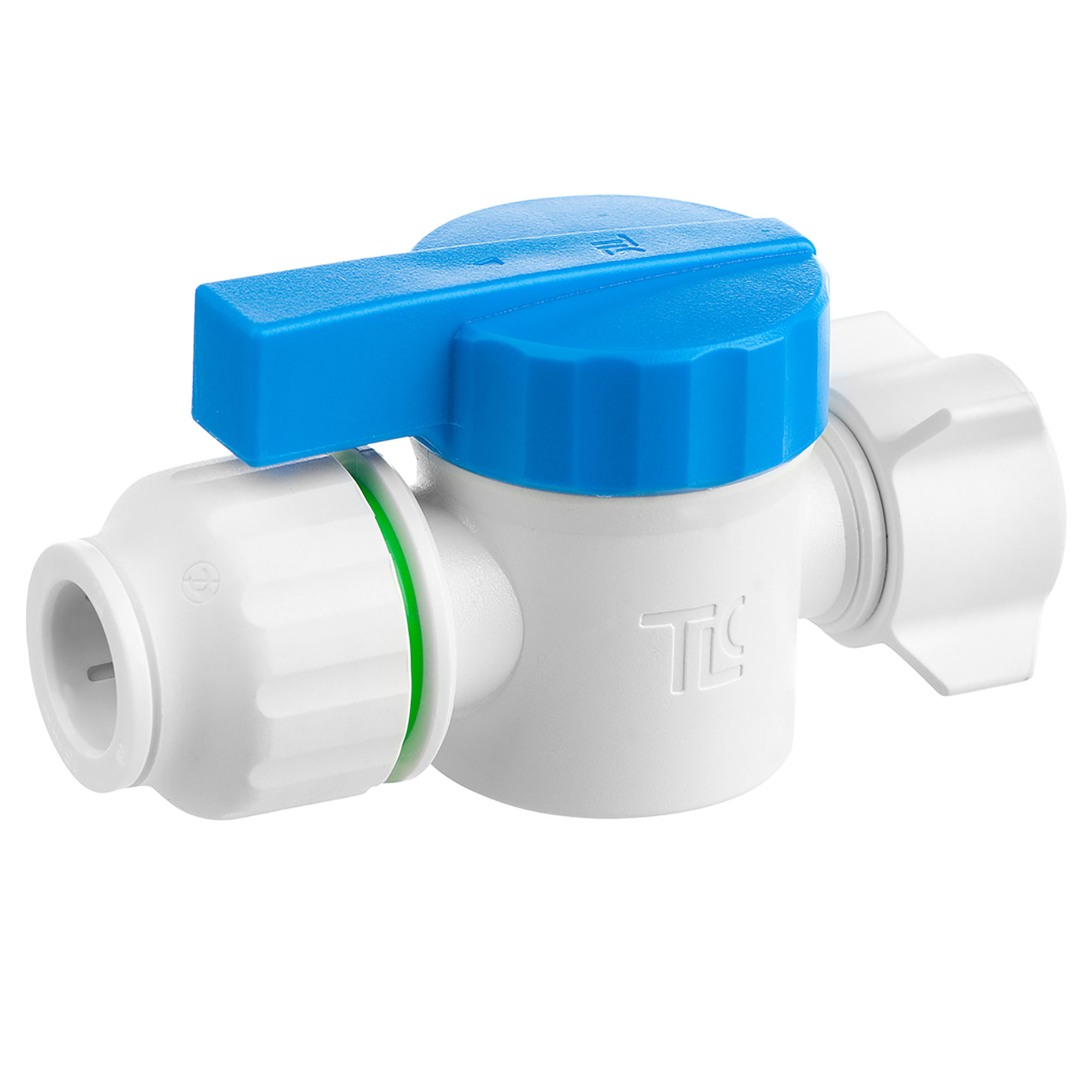 Twistloc Plastic Push-Fit Service Tap Valve 15mm x 1/2" - TSV15M07