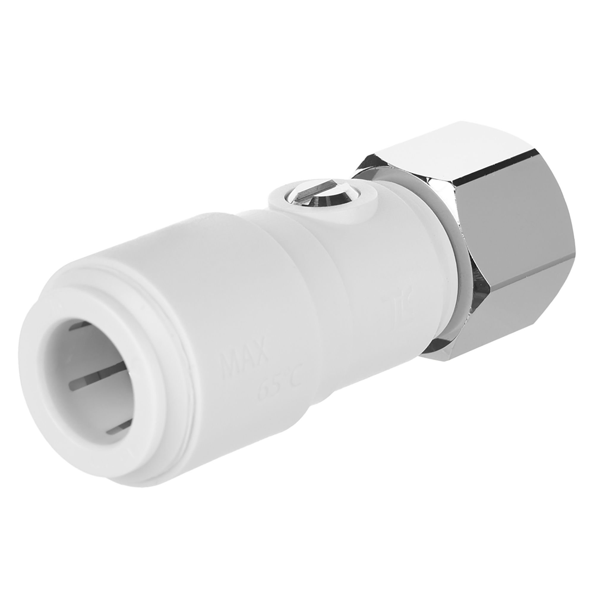 Twistloc Plastic Push-Fit Service Valve Tap Connector 15mm x 1/2" - THSVM15M07W