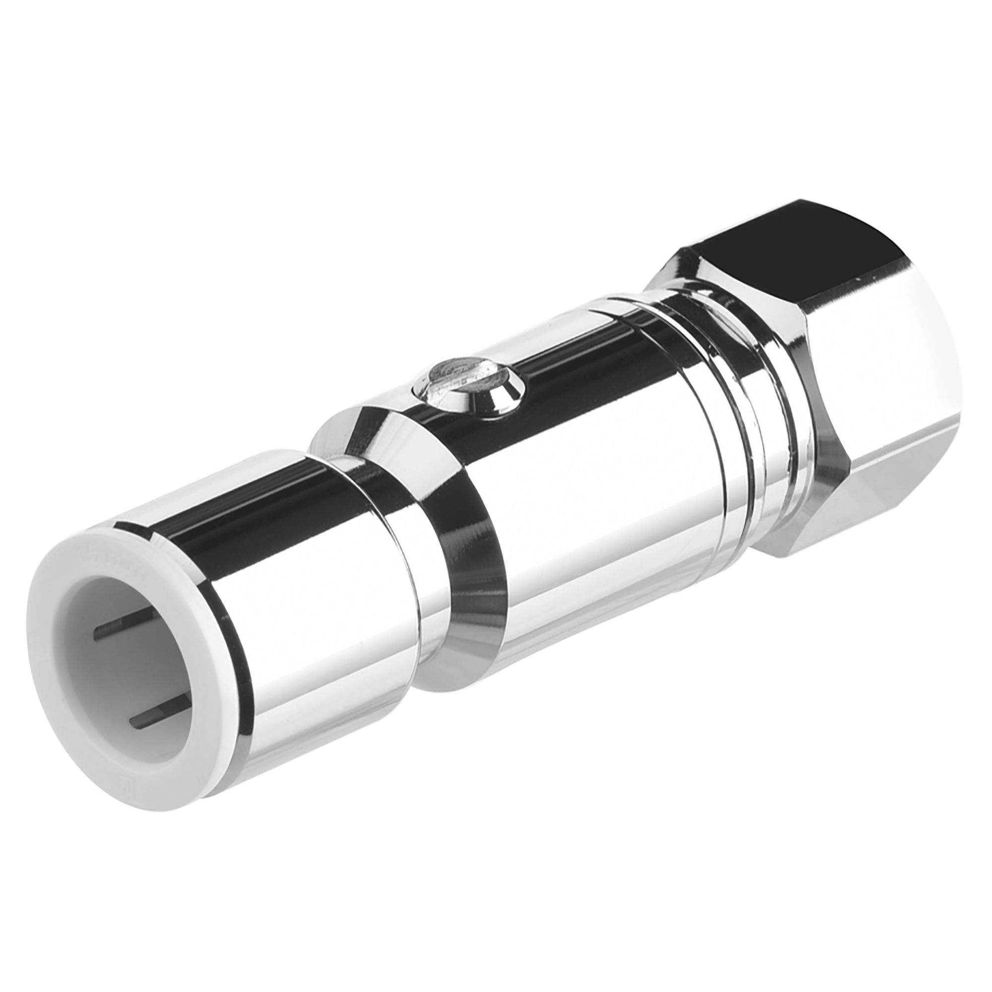 Twistloc Brass Push-Fit Service Valve Tap Connector Chrome 15mm x 1/2" - THSV15M07MBC