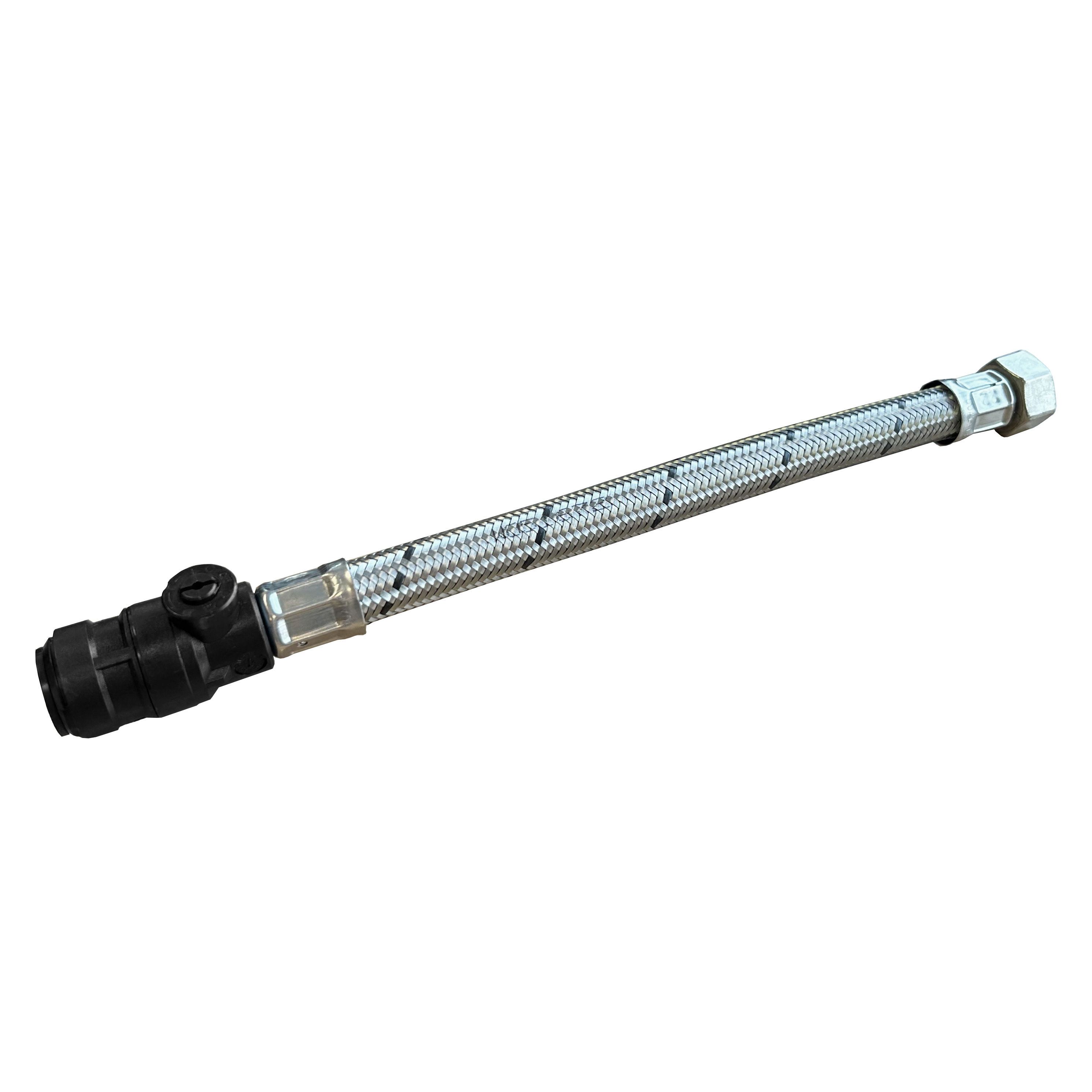 Twistloc Push-Fit Valved x Nut Flexi Hose BSPP Thread
