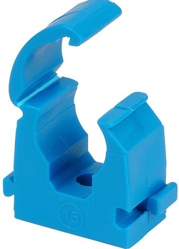 Talon Single Hinged Pipe Clips for MDPE Pipe (Bag of 20) Blue 31.8-35mm - TMS35