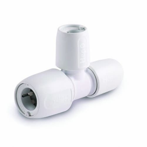 Hep2O Reduced Branch/End Tee 22mm x 10mm x 10mm - HD14A/22W