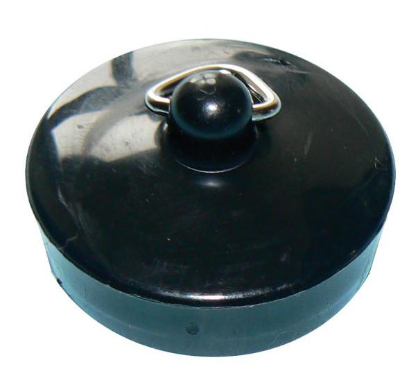 Poly Basin Plug Black 1 1/2"