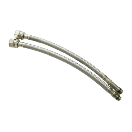 Monobloc Flexible Tap Tails (2 Pack) 15mm x 10mm x 300mm