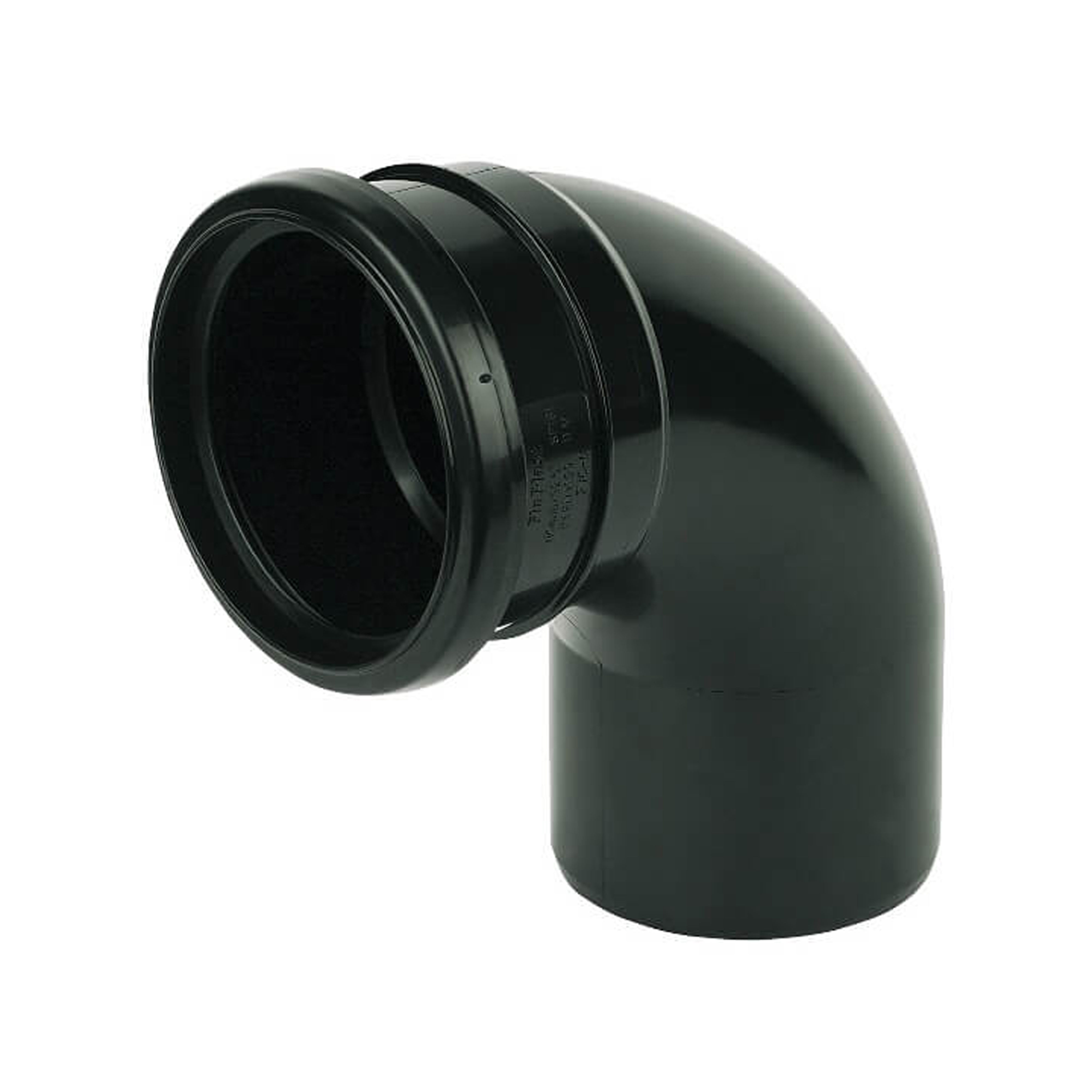 Floplast Soil Single 92.5° Socket Bend Black 110mm - SP161B